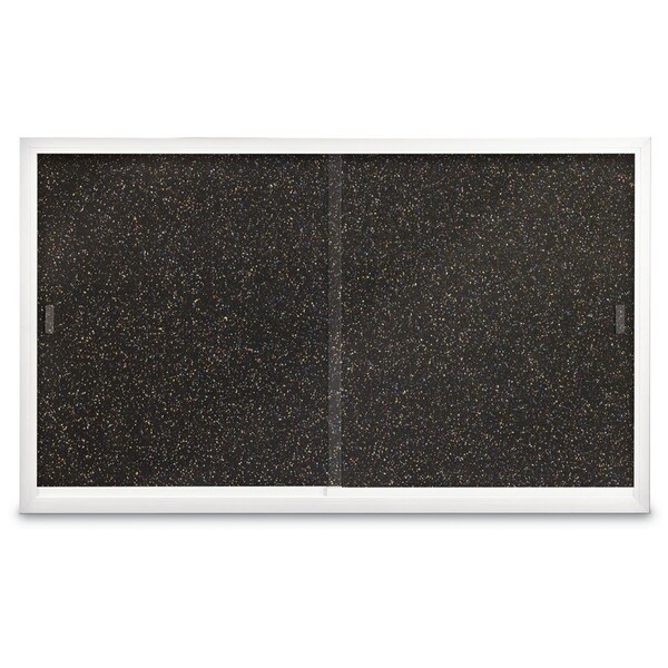 Sliding Door Indoor Enclosed Corkboard, 7